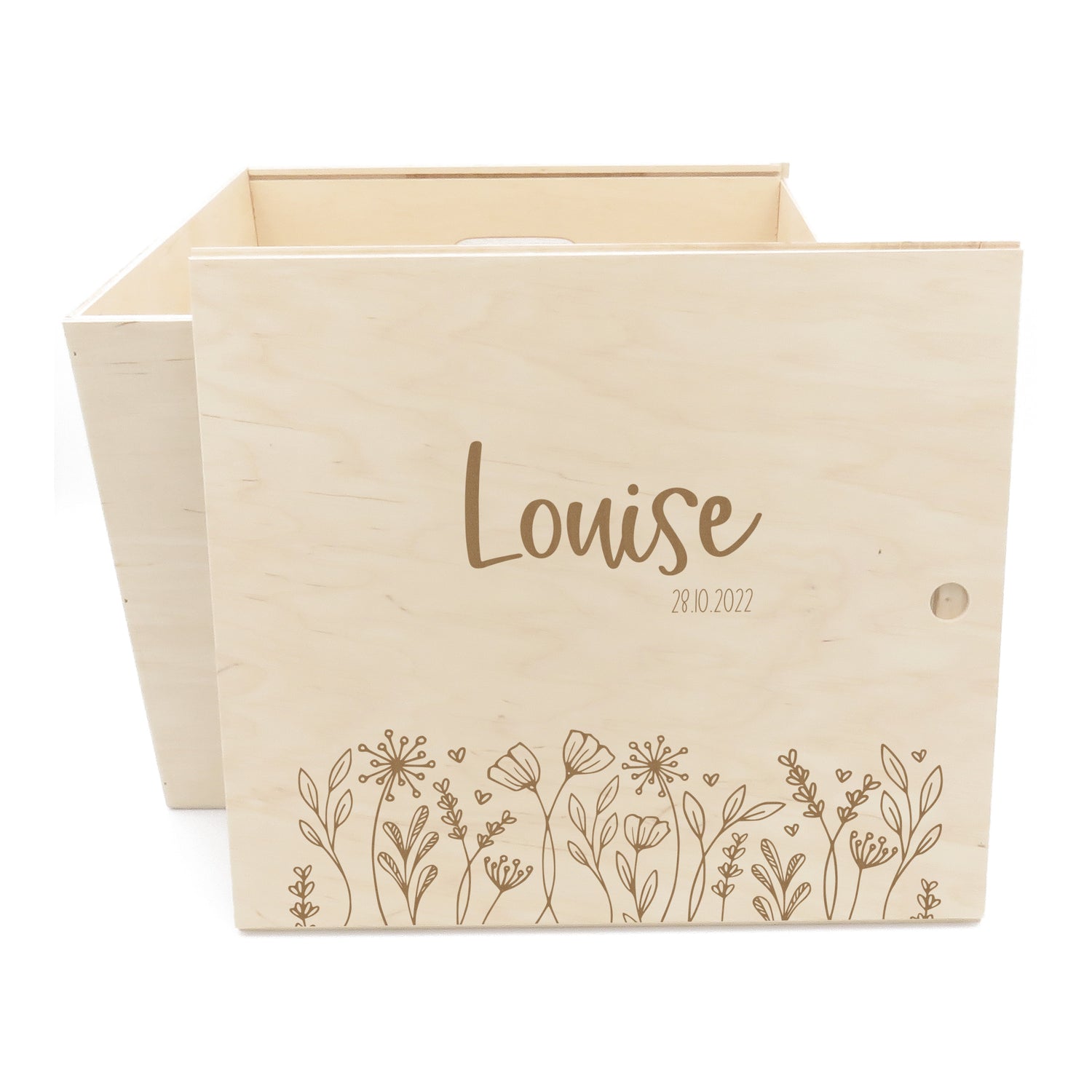 Houten kist bloemenboord groot