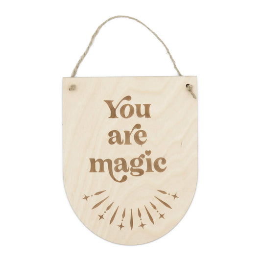 Houten vlagje - You are magic