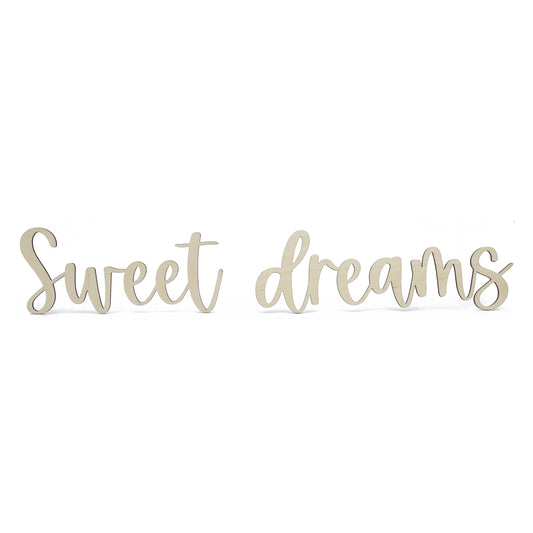 Houten quote - Sweet dreams
